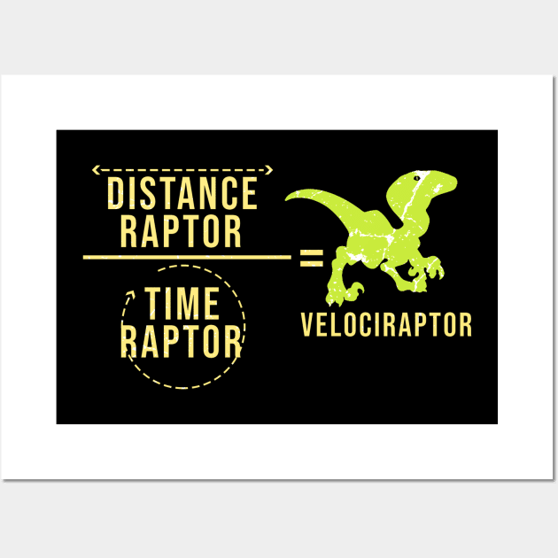 Funny Velociraptor Wall Art by Mila46